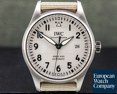 iwc mark xix|iwc mark xviii white dial.